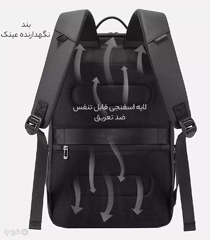 کوله پشتی ضد آب Bange بنج کد 2953 مناسب لپ تاپ و تبلت