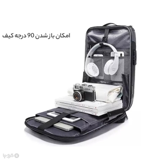 کوله پشتی ضد آب و ضد سرقت Bange بنج کد 7216 مناسب لپ تاپ و تبلت - دارای درگاه USB