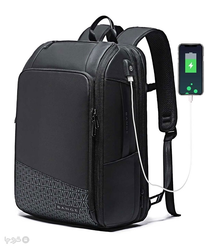 کوله پشتی مسافرتی ضد آب Bange بنج کد 22005 ظرفیت 54 لیتری - دارای درگاه USB
