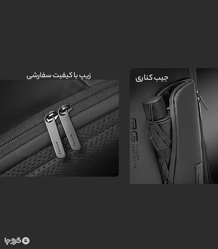 کوله پشتی سفری ضد آب Bange بنج کد 7277 - دارای درگاه USB