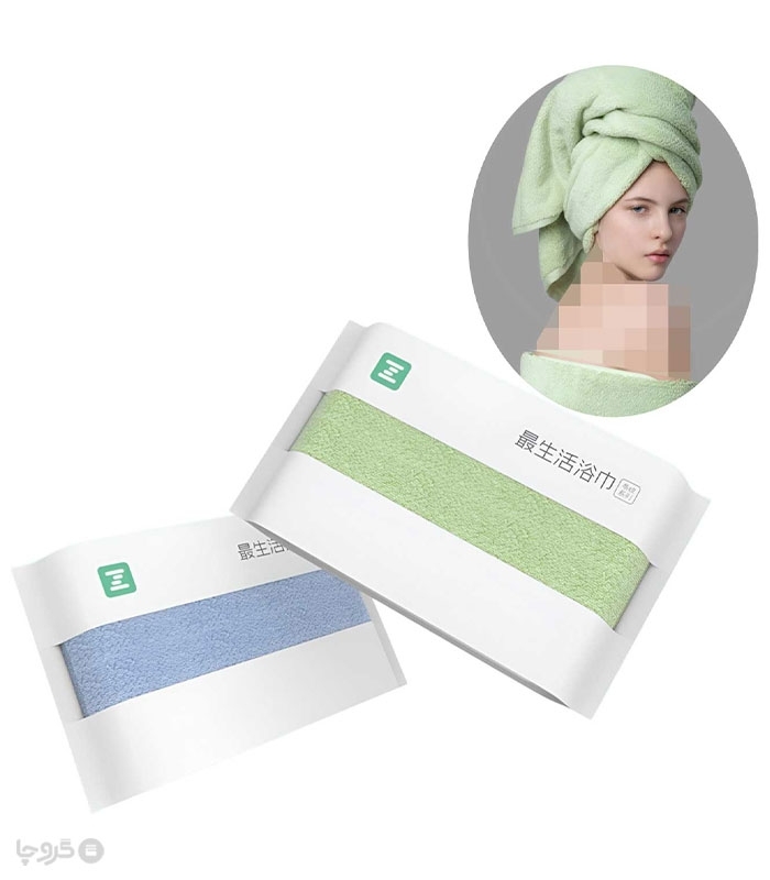 حوله حمام آنتی باکتریال Xiaomi شیائومی ابعاد 65×130 سانتی‌ متر