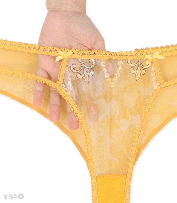 ست شورت و سوتین توری فنردار Barone بارون گلدوزی کد 345 مدل 015
