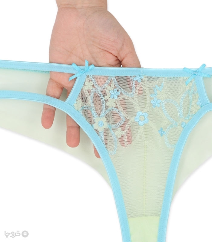 ست شورت و سوتین توری فنردار Barone بارون گلدوزی کد 345 مدل 029