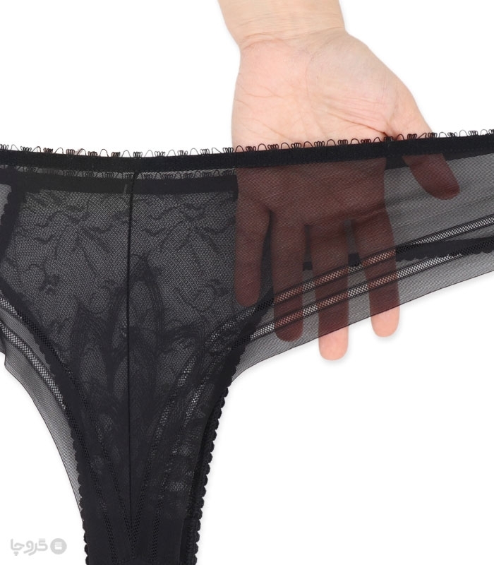 ست شورت و سوتین توری فنردار Barone بارون گلدوزی کد 345 مدل 071