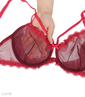 ست شورت و سوتین توری فنردار Barone بارون گلدوزی کد 345 مدل031