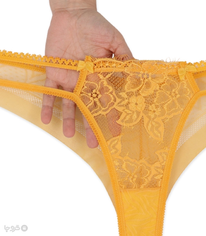 ست شورت و سوتین توری فنردار Barone بارون گلدوزی کد 345 مدل 064