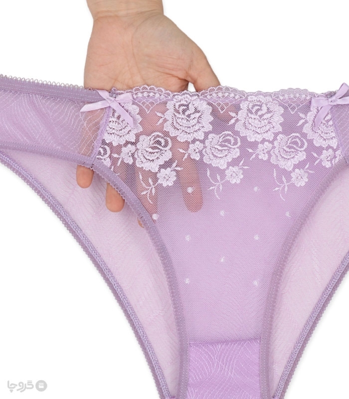 ست شورت و سوتین توری فنردار Barone بارون گلدوزی کد 335 مدل 086