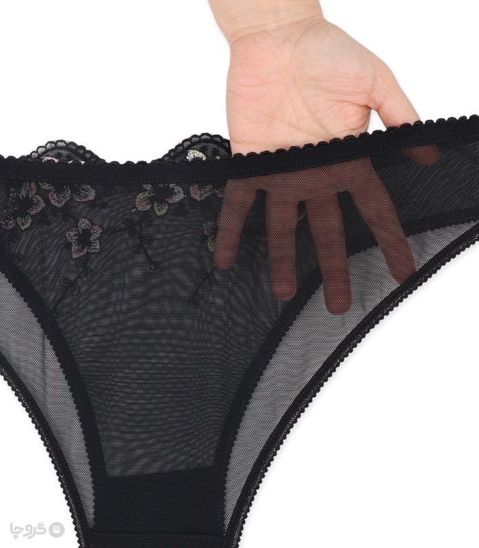 ست شورت و سوتین توری فنردار Barone بارون گلدوزی کد 335 مدل 094