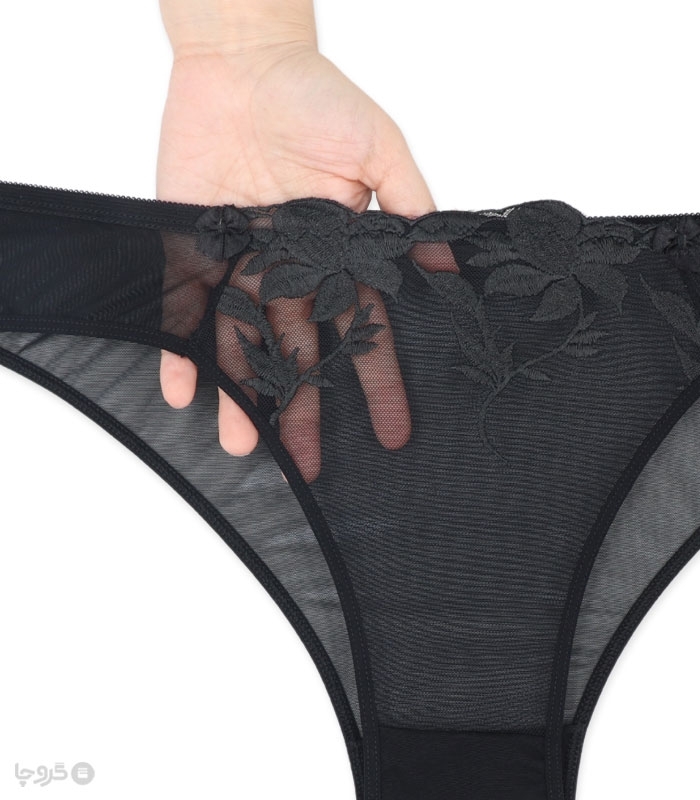 ست شورت و سوتین توری فنردار Barone بارون گلدوزی کد 335 مدل 141