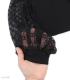 کراپ آستین بلند نخ و تور Papillon پاپیلون کد 470 طرح Gucci