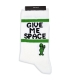 جوراب ساقدار Chetic چتیک طرح Give me space سفید