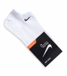 جوراب قوزکی گلدوزی طرح Nike سفید