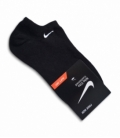 جوراب قوزکی گلدوزی طرح Nike خاکستری