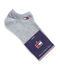 جوراب قوزکی گلدوزی طرح Tommy خاکستری