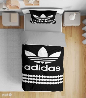 خرید سرویس روتختی میکروفایبر نوپه هوم کد T4805 طرح Adidas