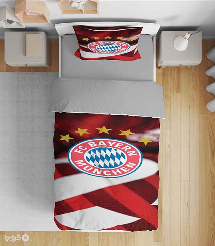 خرید سرویس روتختی میکروفایبر نوپه هوم کد T4834 طرح FC Bayern Munich