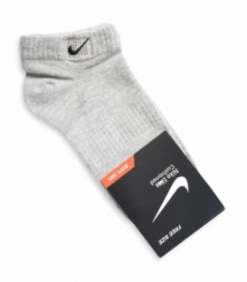 جوراب مچی گلدوزی طرح Nike خاکستری