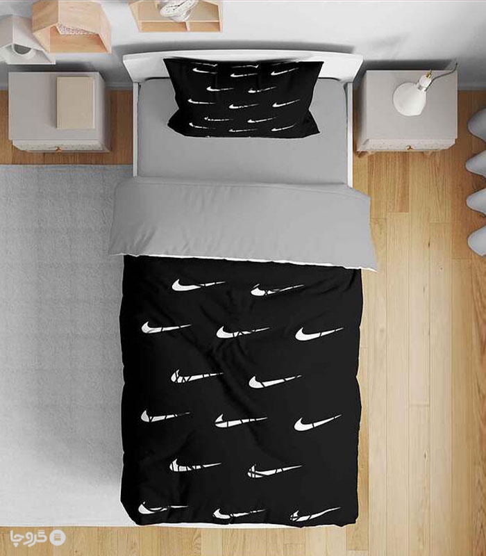 سرویس روتختی میکروفایبر نوپه هوم کد T4830 طرح Nike