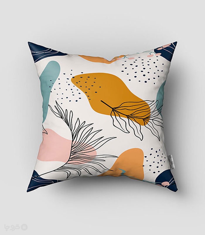 کاور کوسن مخمل نوپه هوم کد K4046 طرح برگ