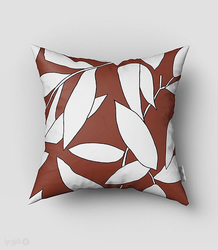 کاور کوسن مخمل نوپه هوم کد K4047 طرح برگ