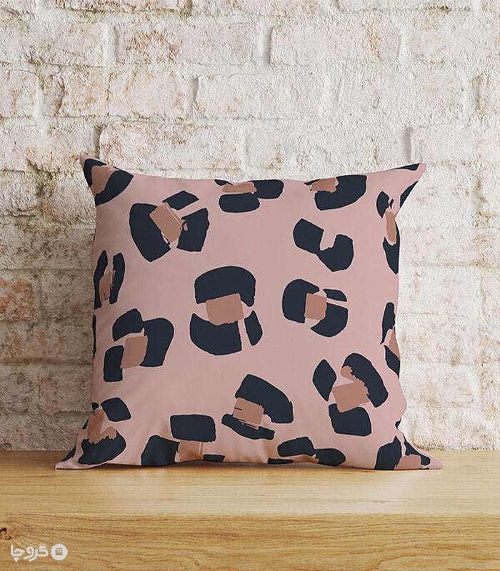 کاور کوسن مخمل نوپه هوم کد K4051 طرح پلنگی