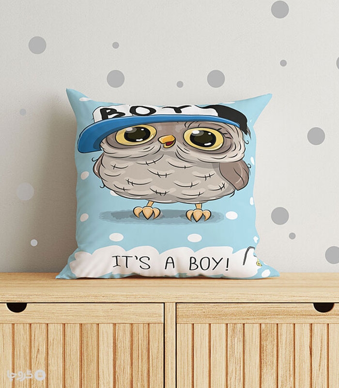 کاور کوسن مخمل نوپه هوم کد K4058 طرح Its A Boy