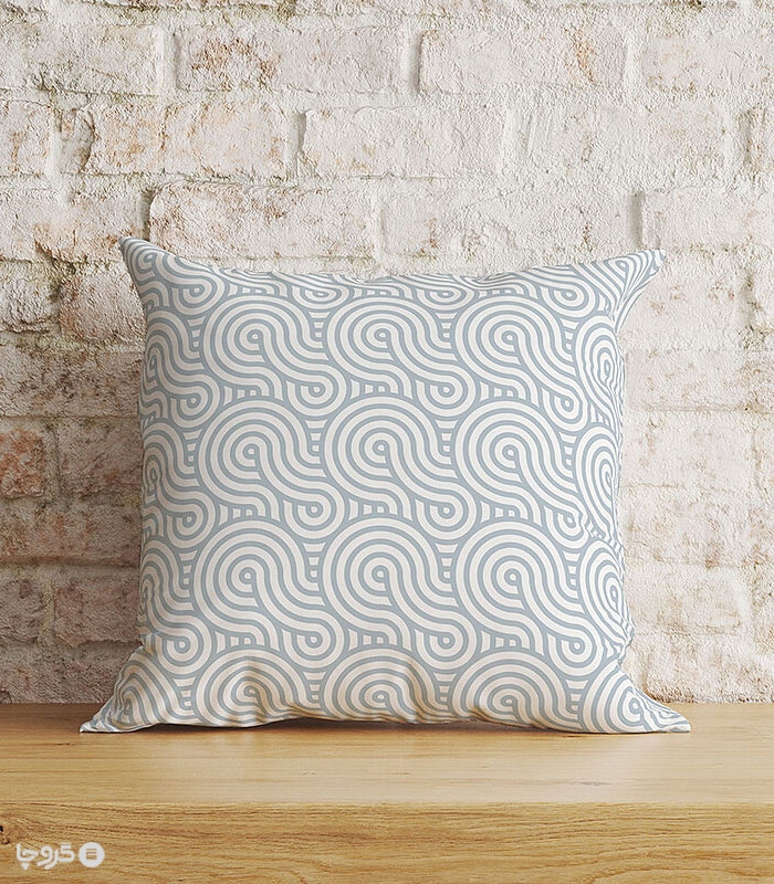 کاور کوسن مخمل نوپه هوم کد K4083 طرح درهم