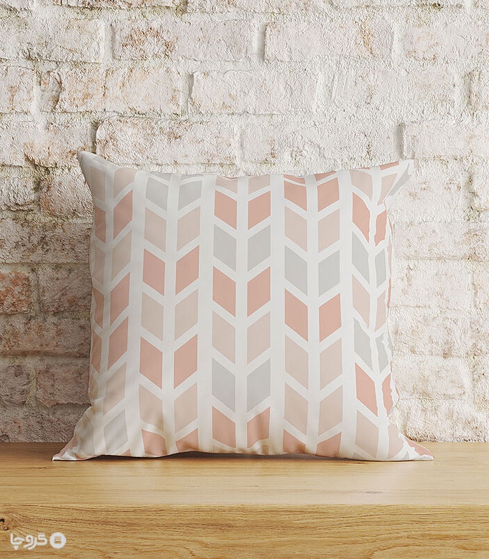 کاور کوسن مخمل نوپه هوم کد K4086 طرح لوزی