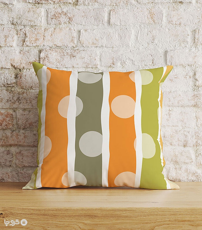 کاور کوسن مخمل نوپه هوم کد K4089 طرح خال‌خالی