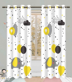 خرید پرده کودک نوپه هوم کد W4797 طرح فیل