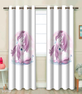 خرید پرده کودک نوپه هوم کد W4862 طرح Unicorn