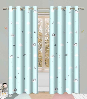 خرید پرده کودک نوپه هوم کد W4950 طرح ابر