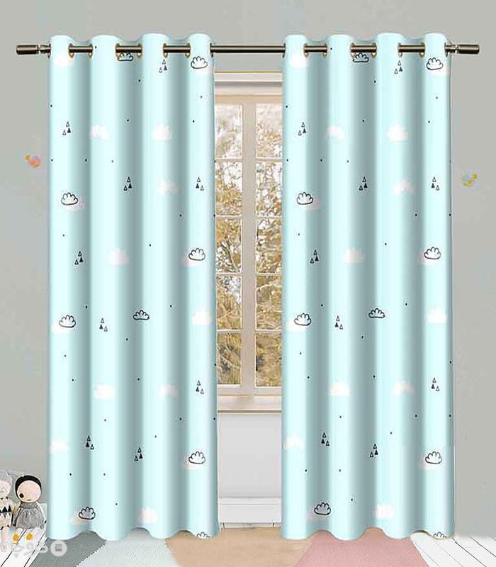 خرید پرده کودک نوپه هوم کد W4950 طرح ابر