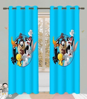 خرید پرده کودک نوپه هوم کد W5417 طرح Looney Tunes