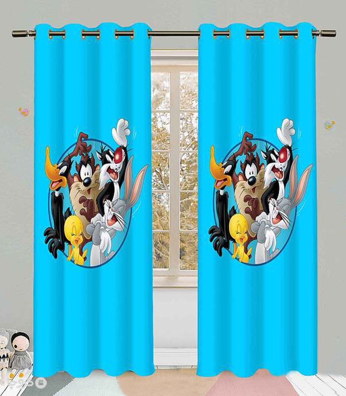 خرید پرده کودک نوپه هوم کد W5417 طرح Looney Tunes