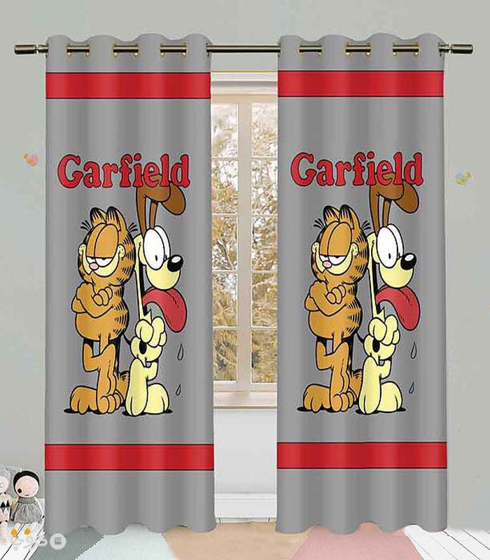 خرید پرده کودک نوپه هوم کد W5541 طرح Garfield