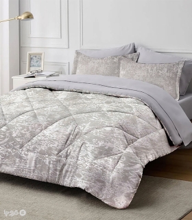 سرویس روتختی مخمل شانل طلاکوب نوپه هوم کد 2508 طرح پتینه