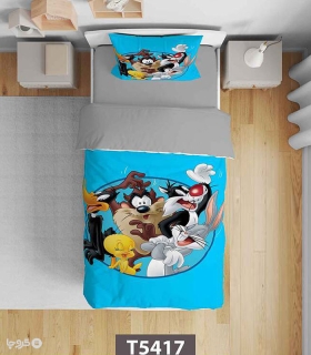 خرید سرویس روتختی میکروفایبر کودک و نوجوان نوپه هوم کد T5417 طرح Looney Tunes
