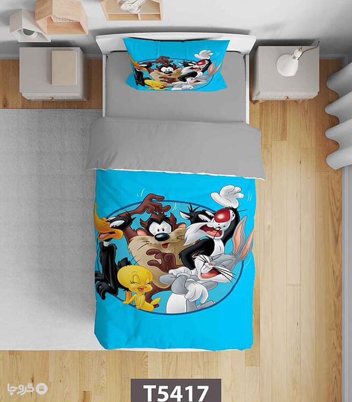 خرید سرویس روتختی میکروفایبر کودک و نوجوان نوپه هوم کد T5417 طرح Looney Tunes