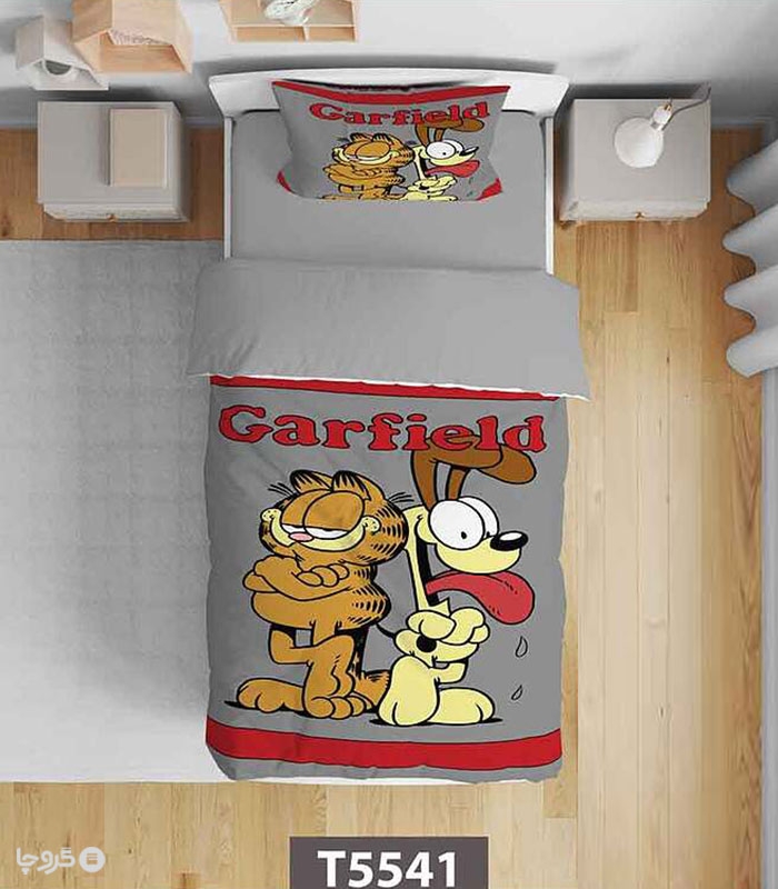 خرید سرویس روتختی میکروفایبر کودک و نوجوان نوپه هوم کد T5541 طرح Garfield