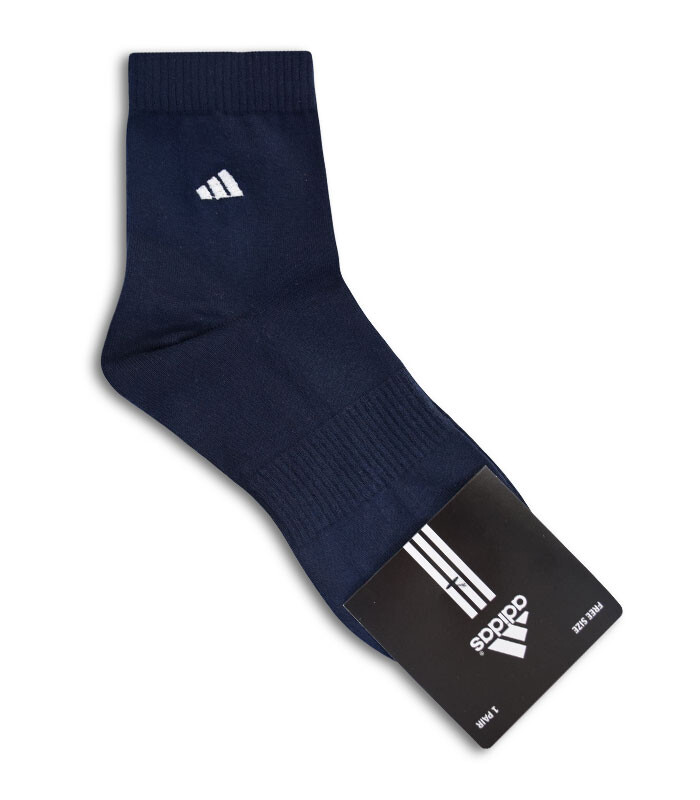 جوراب نیم ساق طرح adidas سرمه‌ای