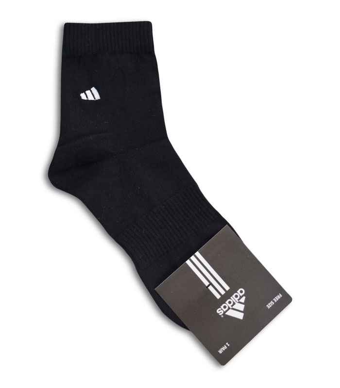 جوراب نیم ساق طرح adidas مشکی