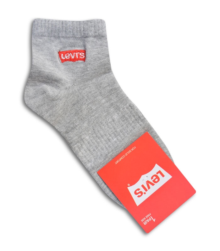 جوراب نیم ساق طرح Levi's خاکستری