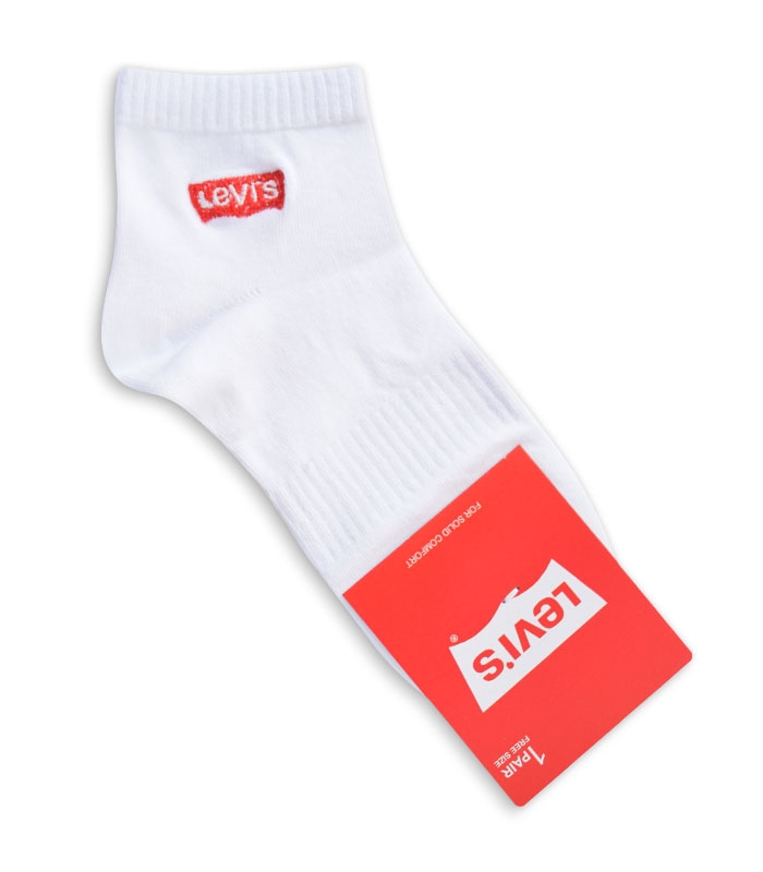 جوراب نیم ساق طرح Levi's سفید