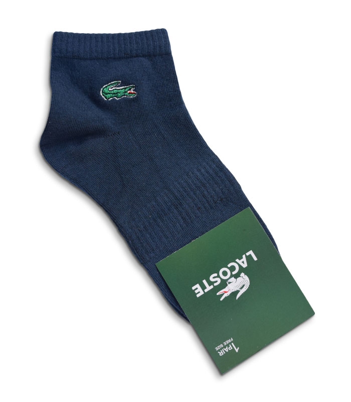 جوراب نیم ساق طرح LACOSTE آبی نفتی