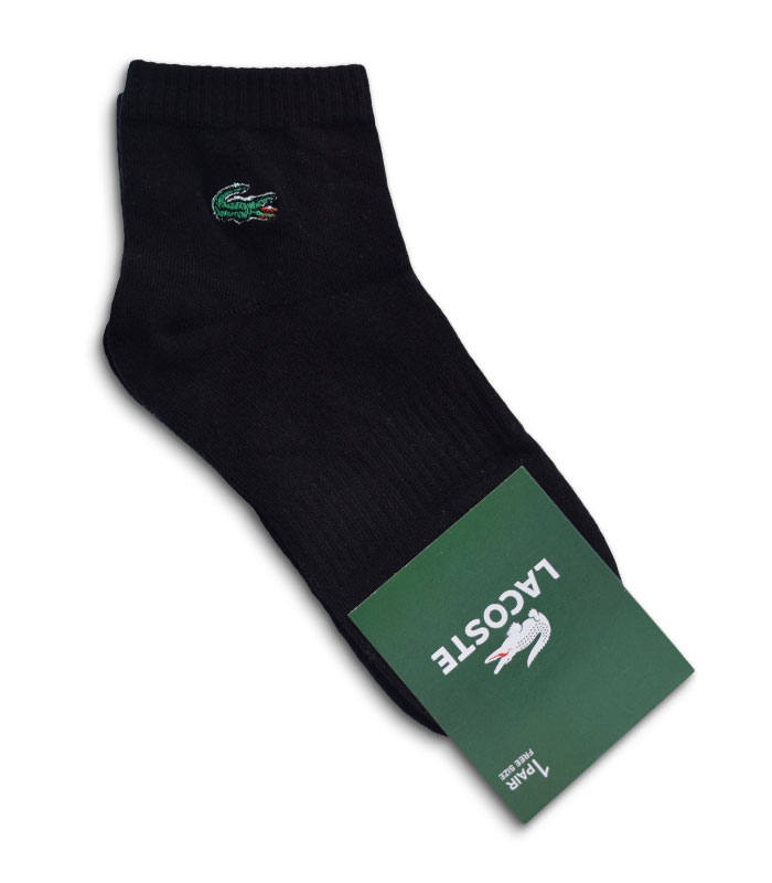 جوراب نیم ساق طرح LACOSTE مشکی
