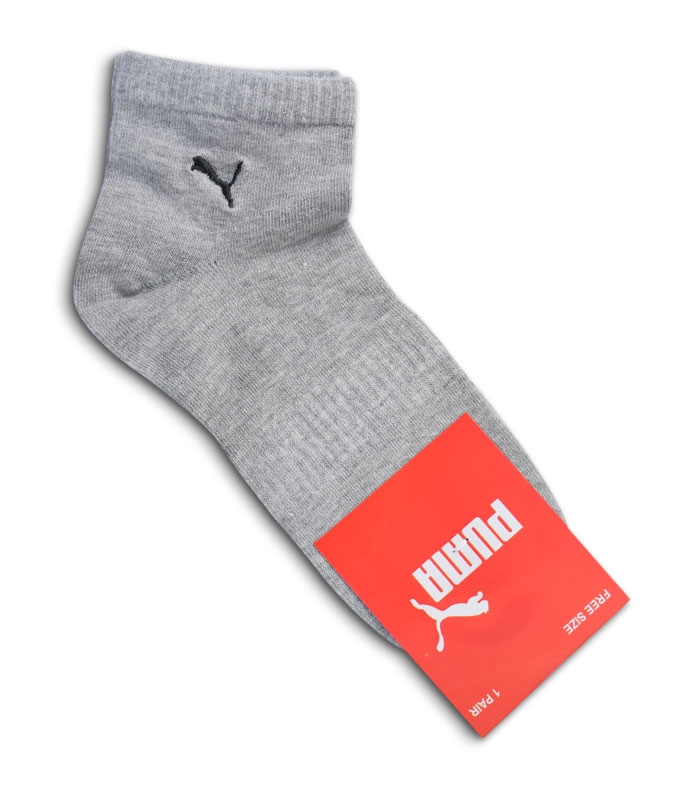 جوراب نیم ساق طرح PUMA خاکستری