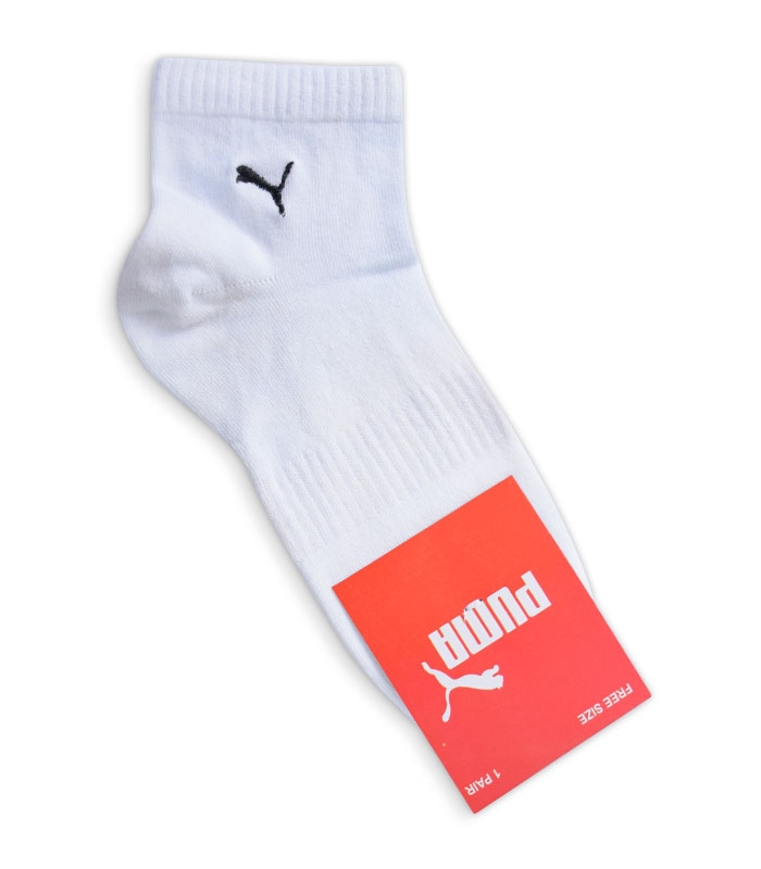 جوراب نیم ساق طرح PUMA سفید