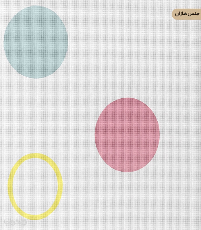 پرده کودک نوپه هوم کد W4972 طرح خالخالی