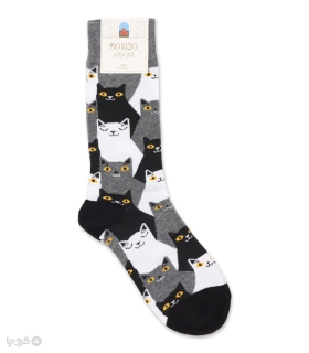 جوراب ساقدار زنانه Moxiao ماکسیو طرح گربه